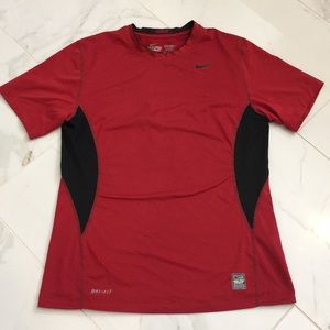 Nike pro combat red T-shirt